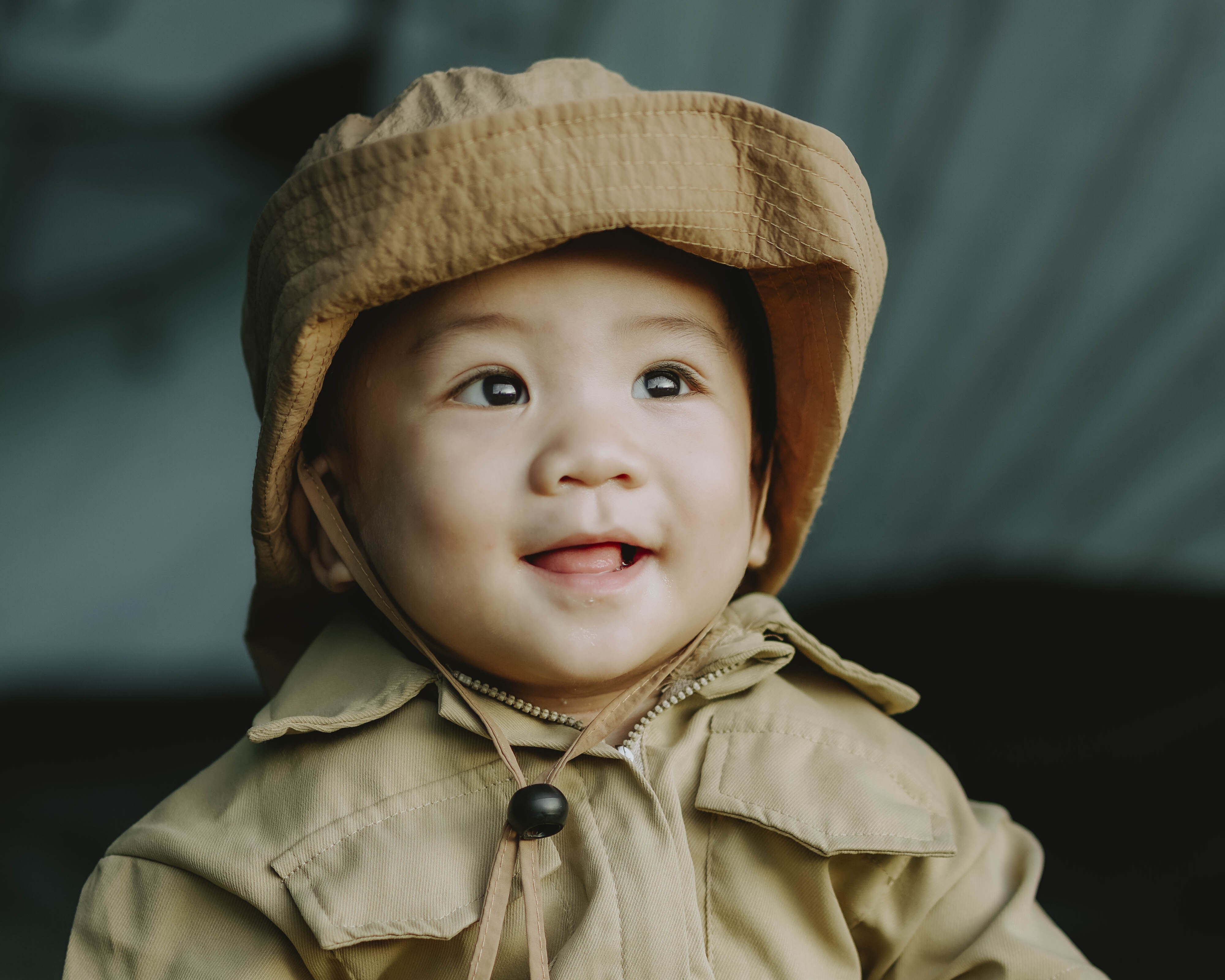 Baby smiling